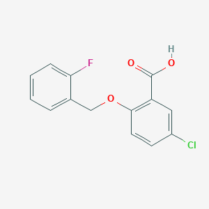 5-Chloro-2-[(2-fluorobenzyl)oxy]benzoic acid