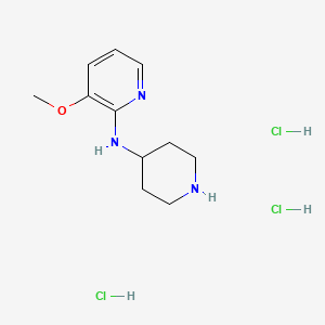 3-Methoxy-N-(piperidin-4-yl)pyridin-2-amine trihydrochloride