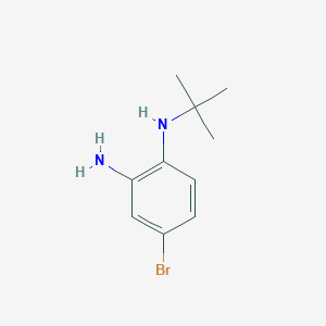 molecular formula C10H15BrN2 B2993107 4-bromo-1-N-tert-butylbenzene-1,2-diamine CAS No. 1152550-37-2