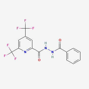 N'-[4,6-bis(trifluoromethyl)pyridine-2-carbonyl]benzohydrazide