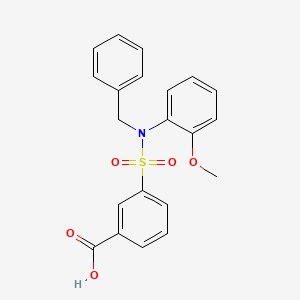 3-[Benzyl(2-methoxyphenyl)sulfamoyl]benzoic acid