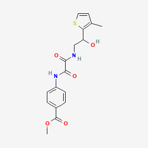 Methyl 4-(2-((2-hydroxy-2-(3-methylthiophen-2-yl)ethyl)amino)-2-oxoacetamido)benzoate