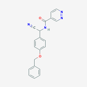 N-{[4-(benzyloxy)phenyl](cyano)methyl}pyridazine-4-carboxamide