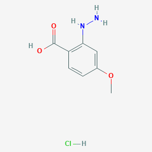molecular formula C8H11ClN2O3 B2993127 2-Hydrazinyl-4-methoxybenzoic acid hydrochloride CAS No. 1803609-26-8