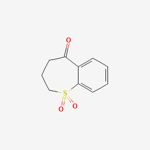 molecular formula C10H10O3S B2993138 3,4-dihydro-1-benzothiepin-5(2H)-one 1,1-dioxide CAS No. 22710-97-0