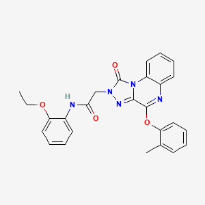 N-(2-ethoxyphenyl)-2-(1-oxo-4-(o-tolyloxy)-[1,2,4]triazolo[4,3-a]quinoxalin-2(1H)-yl)acetamide