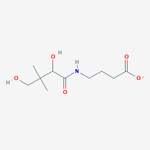molecular formula C10H18NO5 B2993145 4-[(2,4-Dihydroxy-3,3-dimethylbutanoyl)amino]butanoate CAS No. 16498-47-8