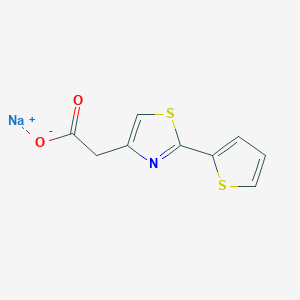 Sodium 2-[2-(thiophen-2-yl)-1,3-thiazol-4-yl]acetate