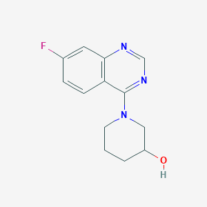 molecular formula C13H14FN3O B2993164 1-(7-Fluoroquinazolin-4-yl)piperidin-3-ol CAS No. 2327303-89-7