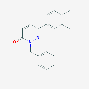6-(3,4-Dimethylphenyl)-2-[(3-methylphenyl)methyl]pyridazin-3-one