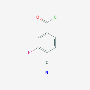 molecular formula C8H3ClFNO B2993208 4-Cyano-3-fluorobenzoyl chloride CAS No. 177787-22-3