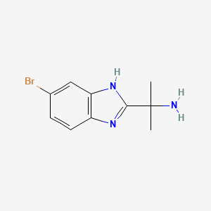 molecular formula C10H12BrN3 B2993222 2-(6-bromo-1H-benzimidazol-2-yl)propan-2-amine CAS No. 1249548-79-5