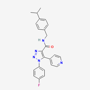 1-[(3-chlorophenyl)sulfonyl]-N-(1,3-thiazol-4-ylmethyl)piperidine-4-carboxamide