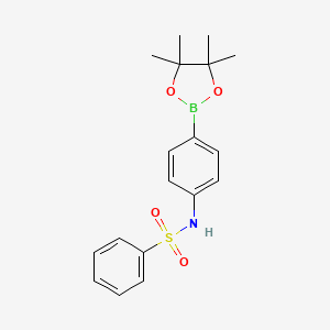 N-[4-(tetramethyl-1,3,2-dioxaborolan-2-yl)phenyl]benzenesulfonamide