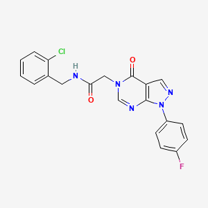 N-(2-chlorobenzyl)-2-(1-(4-fluorophenyl)-4-oxo-1H-pyrazolo[3,4-d]pyrimidin-5(4H)-yl)acetamide