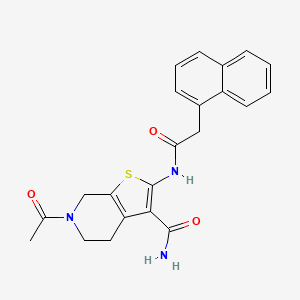 6-acetyl-2-[(2-naphthalen-1-ylacetyl)amino]-5,7-dihydro-4H-thieno[2,3-c]pyridine-3-carboxamide