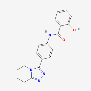 2-hydroxy-N-[4-(5,6,7,8-tetrahydro[1,2,4]triazolo[4,3-a]pyridin-3-yl)phenyl]benzamide