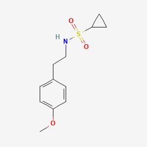 molecular formula C12H17NO3S B2993264 N-(4-methoxyphenethyl)cyclopropanesulfonamide CAS No. 1235623-65-0