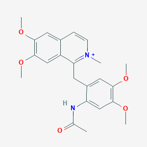 molecular formula C23H27N2O5+ B299330 1-[2-(Acetylamino)-4,5-dimethoxybenzyl]-6,7-dimethoxy-2-methylisoquinolinium 