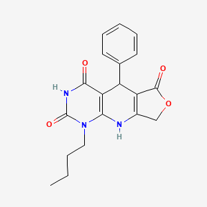 1-butyl-5-phenyl-8,9-dihydrofuro[3',4':5,6]pyrido[2,3-d]pyrimidine-2,4,6(1H,3H,5H)-trione