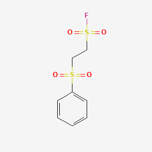 molecular formula C8H9FO4S2 B2993314 2-(Benzenesulfonyl)ethanesulfonyl fluoride CAS No. 71517-44-7