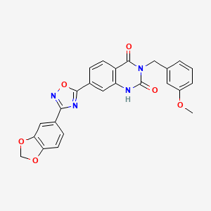 7-[3-(1,3-benzodioxol-5-yl)-1,2,4-oxadiazol-5-yl]-3-(3-methoxybenzyl)quinazoline-2,4(1H,3H)-dione