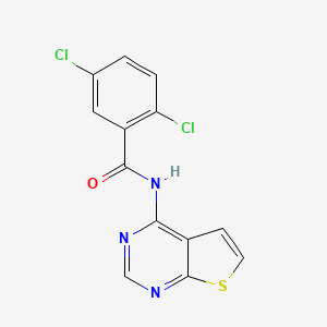2,5-dichloro-N-(thieno[2,3-d]pyrimidin-4-yl)benzamide