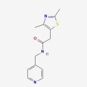 molecular formula C13H15N3OS B2993335 2-(2,4-dimethylthiazol-5-yl)-N-(pyridin-4-ylmethyl)acetamide CAS No. 1235088-81-9