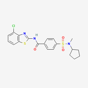 N-(4-chlorobenzo[d]thiazol-2-yl)-4-(N-cyclopentyl-N-methylsulfamoyl)benzamide