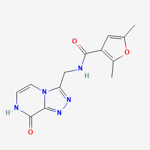 N-((8-hydroxy-[1,2,4]triazolo[4,3-a]pyrazin-3-yl)methyl)-2,5-dimethylfuran-3-carboxamide