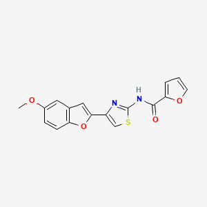 N-(4-(5-methoxybenzofuran-2-yl)thiazol-2-yl)furan-2-carboxamide