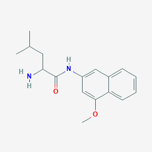molecular formula C17H22N2O2 B299335 2-amino-N-(4-methoxy-2-naphthyl)-4-methylpentanamide 