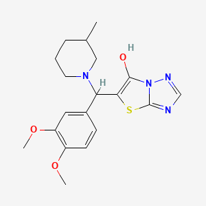 5-((3,4-Dimethoxyphenyl)(3-methylpiperidin-1-yl)methyl)thiazolo[3,2-b][1,2,4]triazol-6-ol