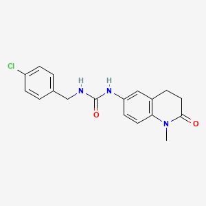 1-(4-Chlorobenzyl)-3-(1-methyl-2-oxo-1,2,3,4-tetrahydroquinolin-6-yl)urea