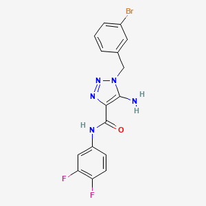 5-amino-1-(3-bromobenzyl)-N-(3,4-difluorophenyl)-1H-1,2,3-triazole-4-carboxamide