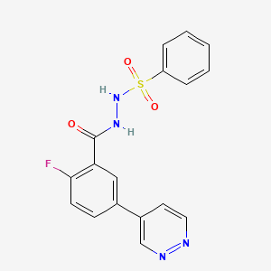 molecular formula C17H13FN4O3S B2993368 Moz-IN-2 CAS No. 2055397-88-9
