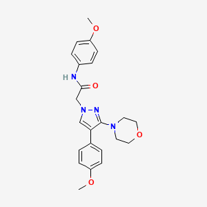 N-(4-methoxyphenyl)-2-(4-(4-methoxyphenyl)-3-morpholino-1H-pyrazol-1-yl)acetamide