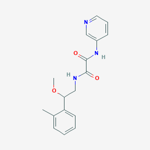 B2993392 N1-(2-methoxy-2-(o-tolyl)ethyl)-N2-(pyridin-3-yl)oxalamide CAS No. 1797878-51-3