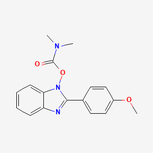 1-{[(dimethylamino)carbonyl]oxy}-2-(4-methoxyphenyl)-1H-1,3-benzimidazole