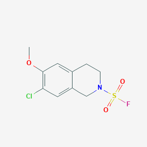7-Chloro-6-methoxy-3,4-dihydro-1H-isoquinoline-2-sulfonyl fluoride
