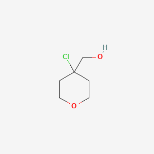 molecular formula C6H11ClO2 B2993400 (4-氯代恶二烷-4-基)甲醇 CAS No. 100506-90-9
