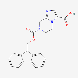7-(9H-Fluoren-9-ylmethoxycarbonyl)-6,8-dihydro-5H-imidazo[1,2-a]pyrazine-3-carboxylic acid