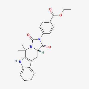 Ethyl 4-[(15S)-10,10-dimethyl-12,14-dioxo-8,11,13-triazatetracyclo[7.7.0.02,7.011,15]hexadeca-1(9),2,4,6-tetraen-13-yl]benzoate