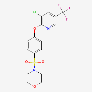 4-[(4-{[3-Chloro-5-(trifluoromethyl)-2-pyridinyl]oxy}phenyl)sulfonyl]morpholine