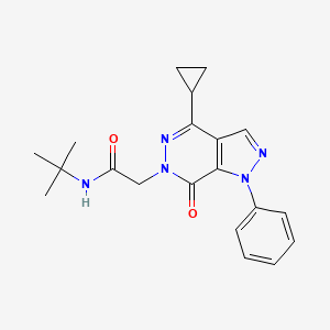 N-tert-butyl-2-(4-cyclopropyl-7-oxo-1-phenylpyrazolo[3,4-d]pyridazin-6-yl)acetamide