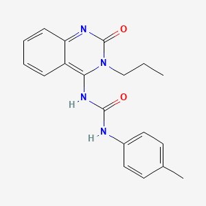 molecular formula C19H20N4O2 B2993455 (E)-1-(2-氧代-3-丙基-2,3-二氢喹唑啉-4(1H)-亚烷基)-3-(对甲苯基)脲 CAS No. 899984-13-5