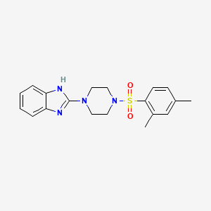 molecular formula C19H22N4O2S B2993460 2-(4-((2,4-dimethylphenyl)sulfonyl)piperazin-1-yl)-1H-benzo[d]imidazole CAS No. 1209348-45-7