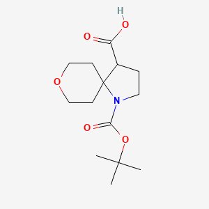 1-[(2-Methylpropan-2-yl)oxycarbonyl]-8-oxa-1-azaspiro[4.5]decane-4-carboxylic acid