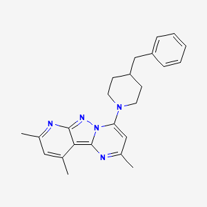 4-(4-Benzylpiperidin-1-yl)-2,8,10-trimethylpyrido[2',3':3,4]pyrazolo[1,5-a]pyrimidine
