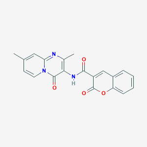 molecular formula C20H15N3O4 B2993469 N-(2,8-二甲基-4-氧代-4H-吡啶并[1,2-a]嘧啶-3-基)-2-氧代-2H-色烯-3-甲酰胺 CAS No. 942001-24-3